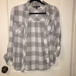 Plaid button down